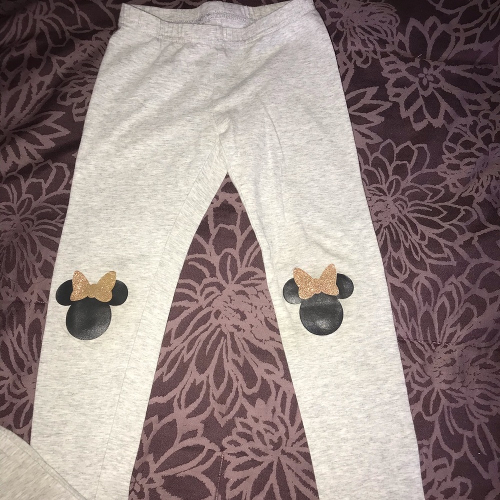 Size 4 Gray Minnie Mouse Leggings